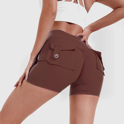 Louisa - Shorts mit hoher Taille und Hüftlifting-Effekt