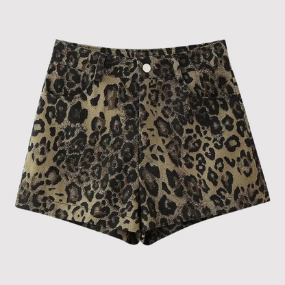 Frances - Shorts mit Leopardenmuster