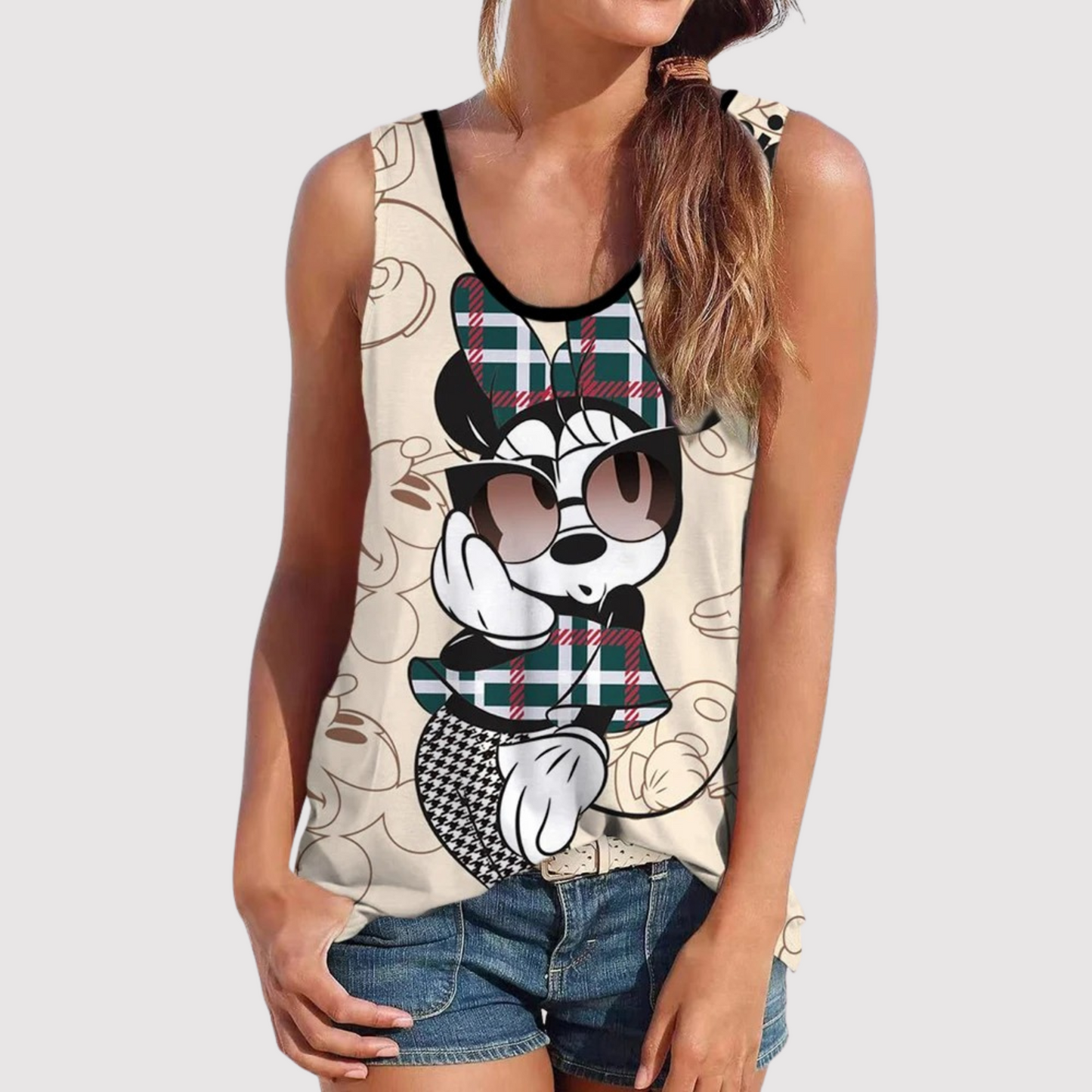 Katherine - Disney Mickey Mouse Print Oberteil