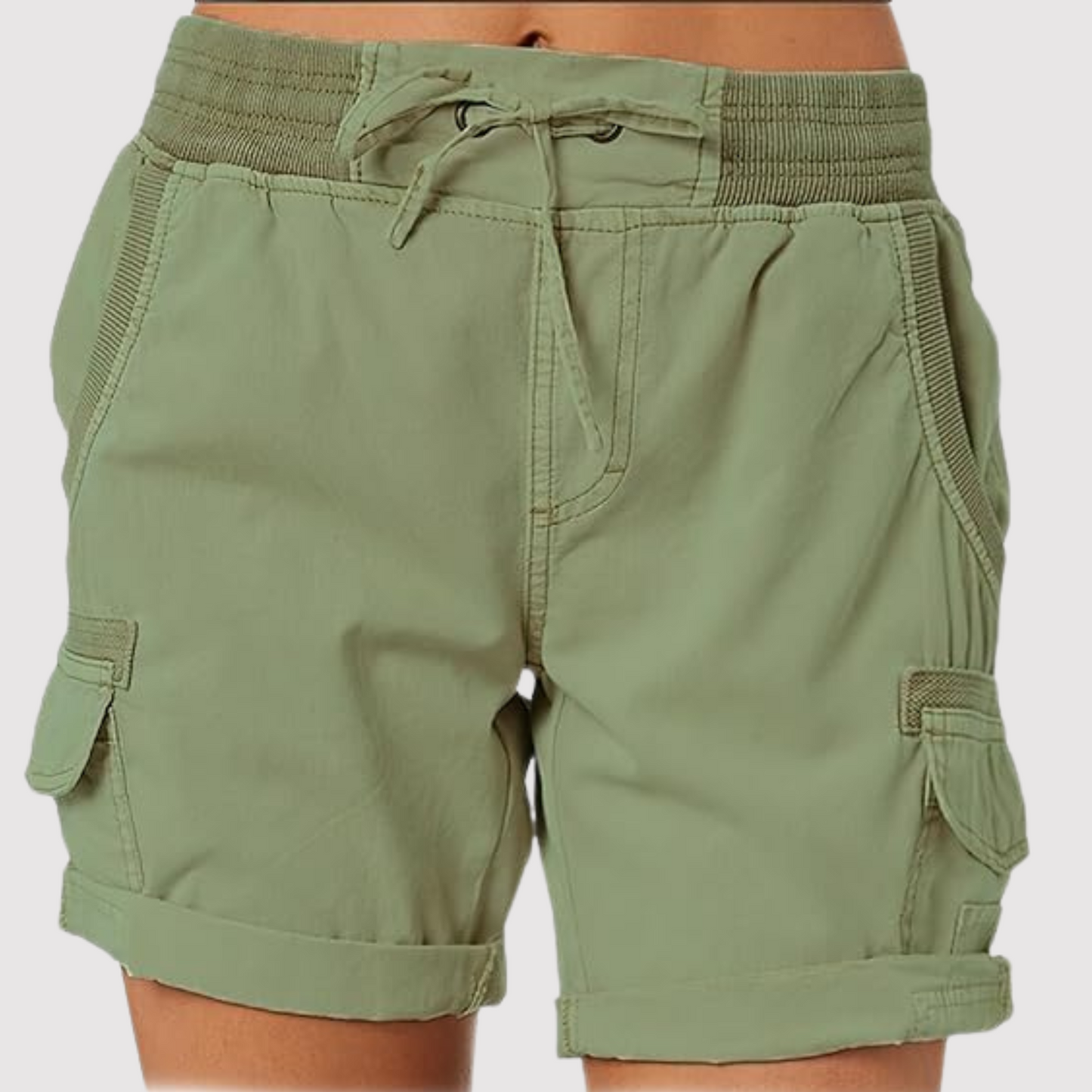 Olive - Cargo-Shorts für Frauen