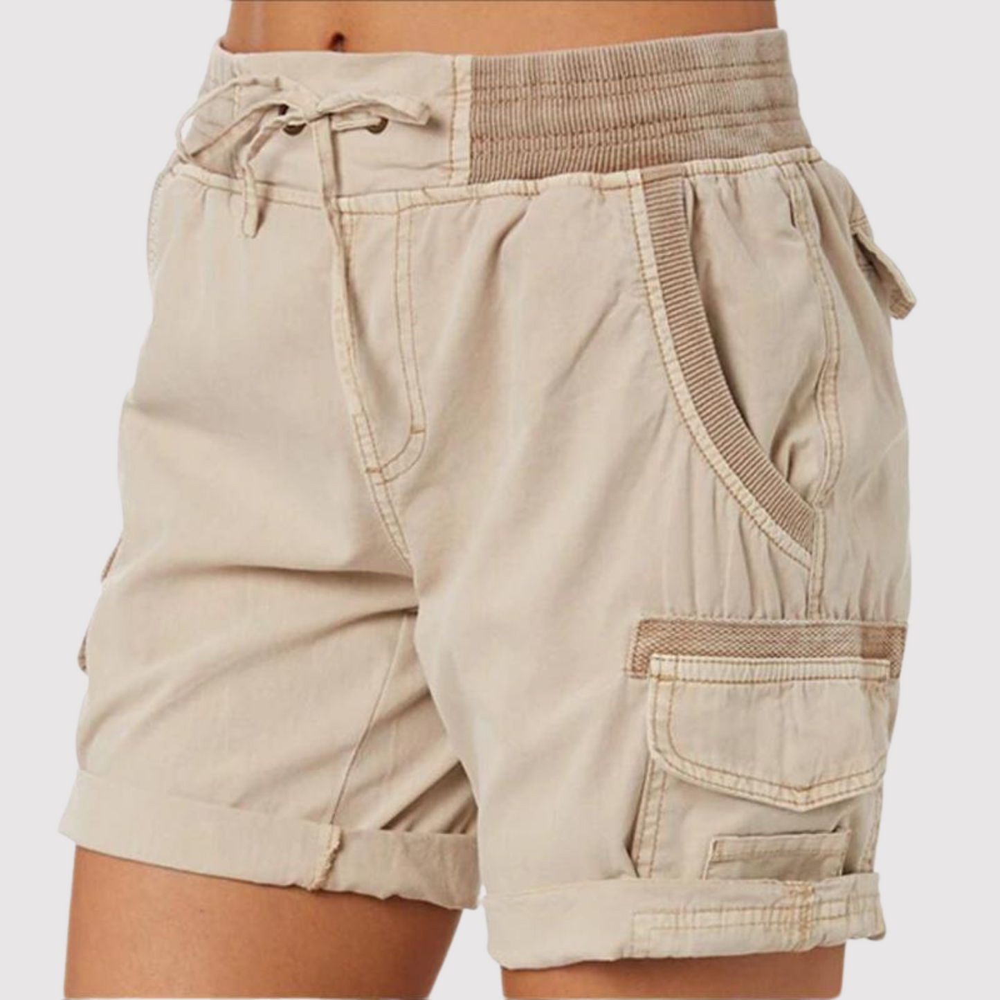 Olive - Cargo-Shorts für Frauen