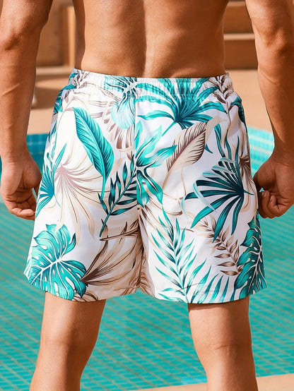 Noah - Tropische Badeshorts mit Taschen