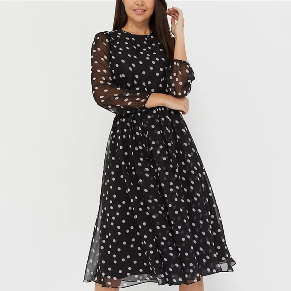 Marilyn - Polka Dot Kleid für Frauen