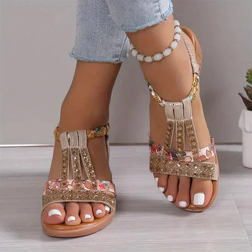 Dorcas - Strass-Sandalen