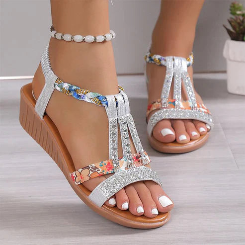 Dorcas - Strass-Sandalen