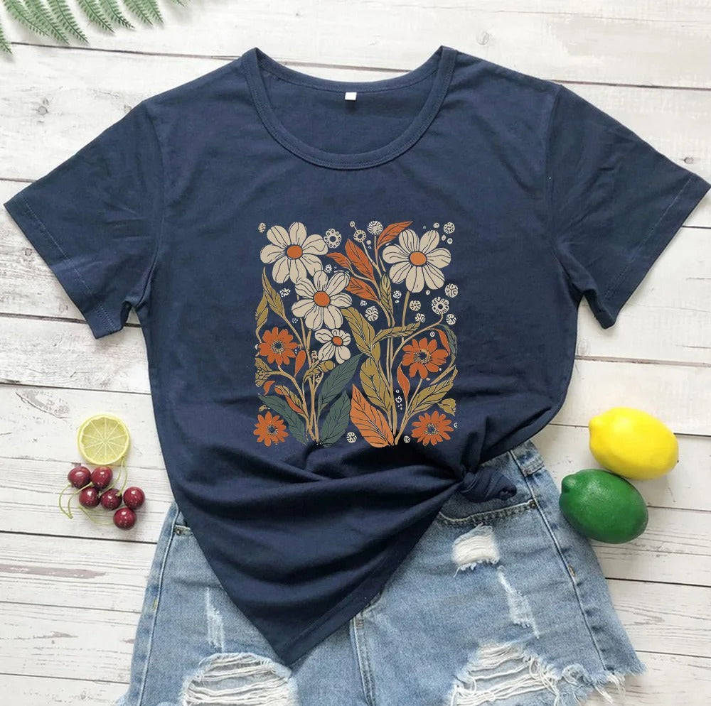 Arabella - Frauen Vintage Wildflower Shirt