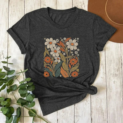 Arabella - Frauen Vintage Wildflower Shirt