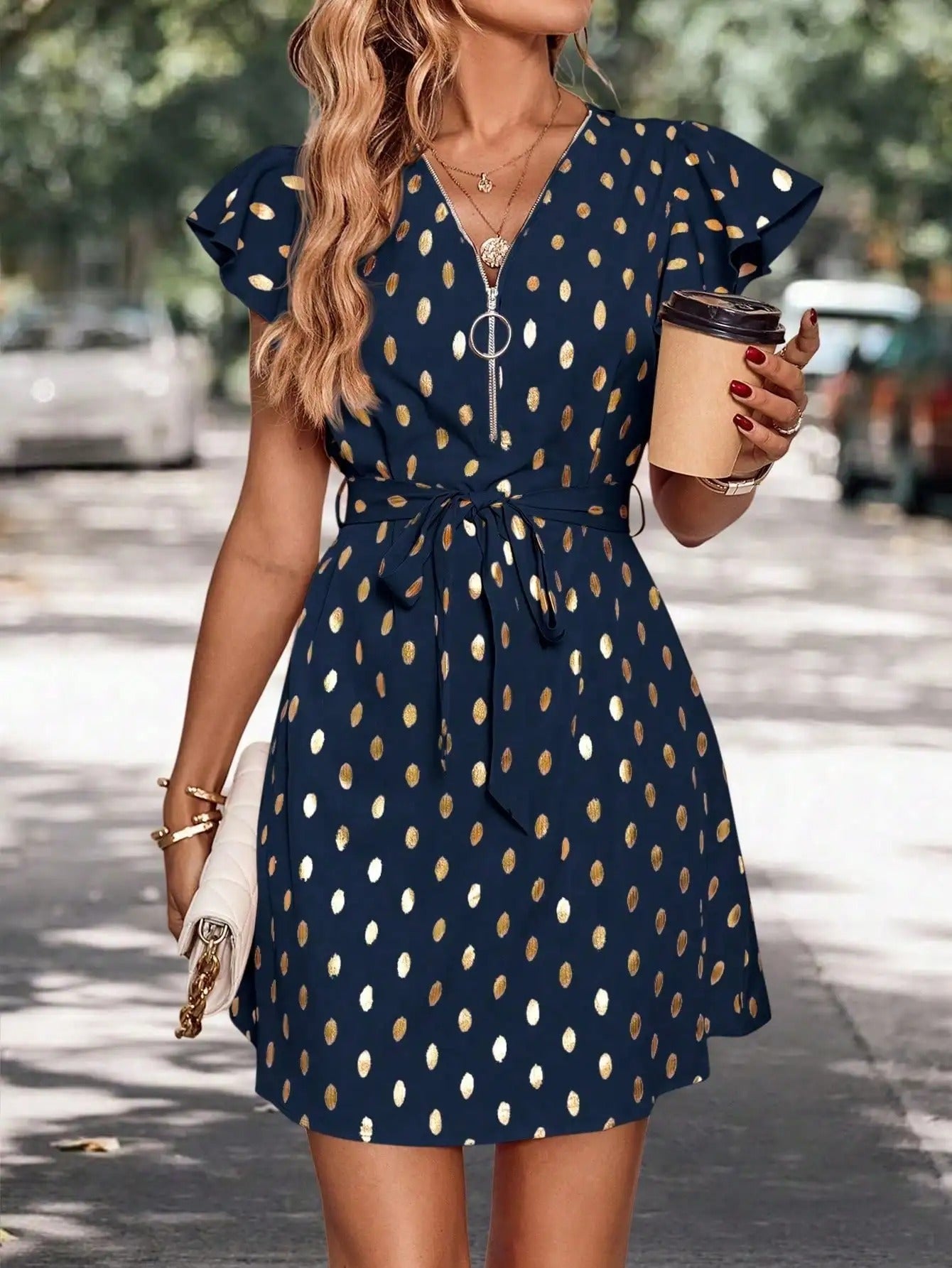 Antonia - Polka Dot Kleid für Frauen