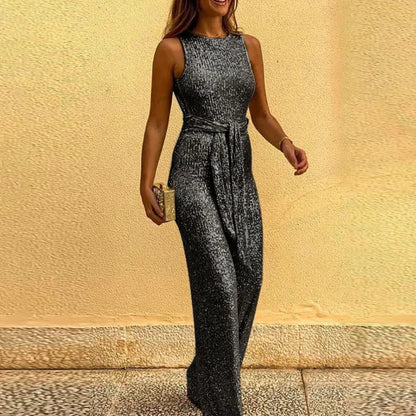 Serafina - Elegnat Pailletten Jumpsuit